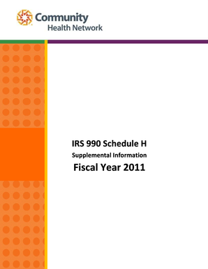 IRS 990 Schedule H Community Benefit Report