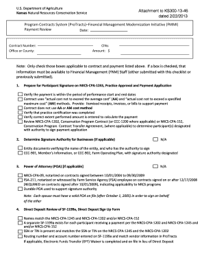 Payment Review Checklist