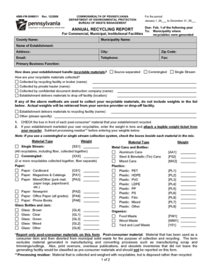 Pennsylvania Annual Recycling Report