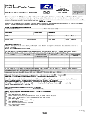 Section 8 Housing Assistance Pre-Application