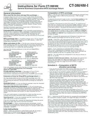 New York MTA Surcharge Return