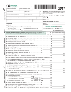 Wisconsin Form 1A Income Tax Return