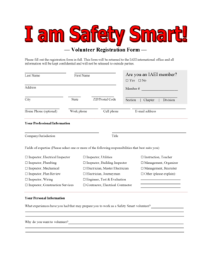Volunteer Registration Form