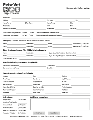 Pet Care Service Agreement