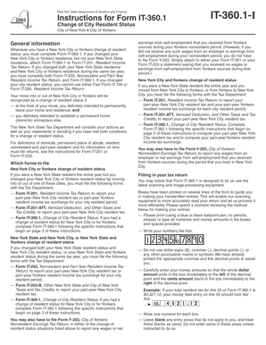 New York City Change of Resident Status Form