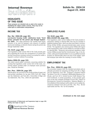 IRS Bulletin 2004-34