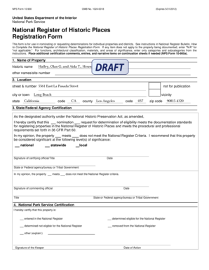 National Register of Historic Places Registration Form