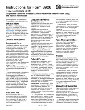 IRS Form 8926 Instructions