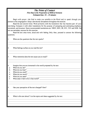Biblical Sermon Preparation Guide