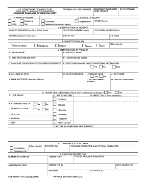 Fillable Online ncagr FSIS Form 1411-2 Fax Email Print - pdfFiller