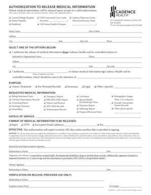 Authorization to Release Medical Information