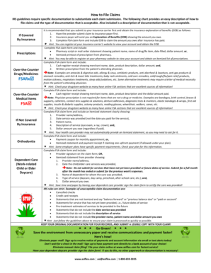 Flexible Spending Account Claim Form