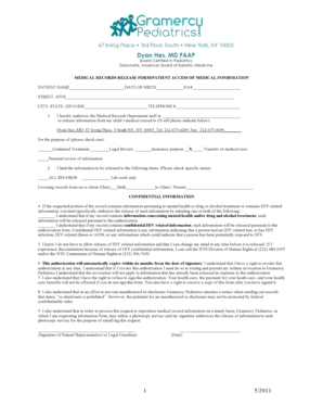 Medical Records Release Form