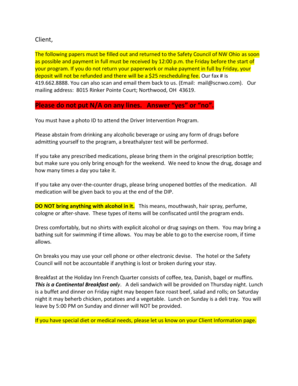 Print Registration - Safety Council of Northwest Ohio - scnwo