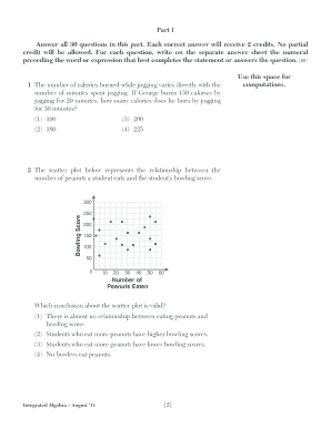 New York State Regents Exam in Integrated Algebra