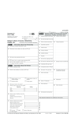 Schedule K-1 Form 1065
