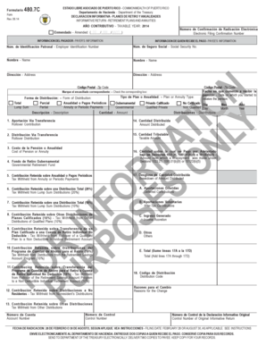 Puerto Rico Retirement Plans and Annuities Informative Return