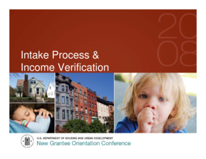 Intake Form for Income Verification