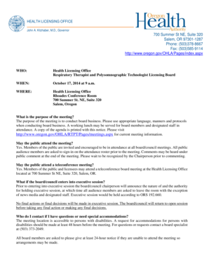 HEALTH LICENSING OFFICE John A - oregon