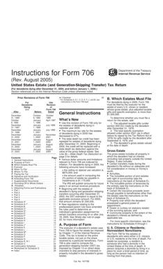 Form 706 Instructions