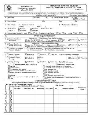 New York State Health Insurance Opt-Out Program Form