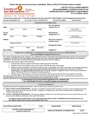 County of San Bernardino 457(b) Deferred Compensation Plan Amendment