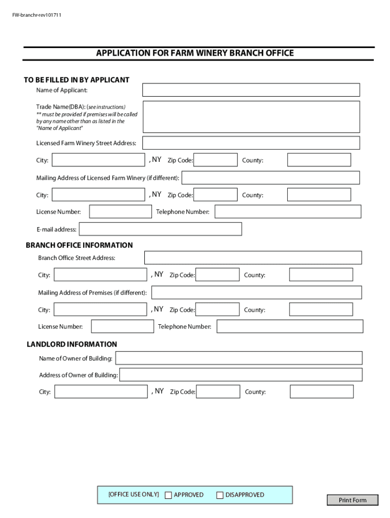 office form Preview on Page 1