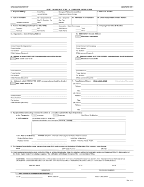 Louisiana Organization Report Form OR-1