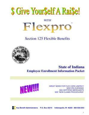 Indiana Flexible Benefits Enrollment Packet
