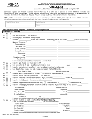 Michigan Equal Housing Opportunity Checklist