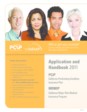 California Pre-Existing Condition Insurance Plan Application