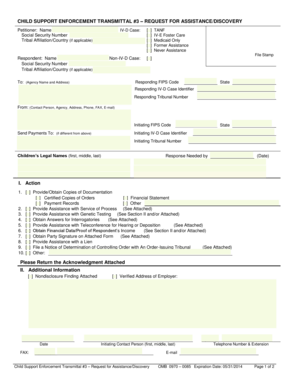 Child Support Enforcement Transmittal #3