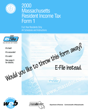 Massachusetts Resident Income Tax Form 1