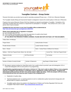 YoungStar Contract – Group Center
