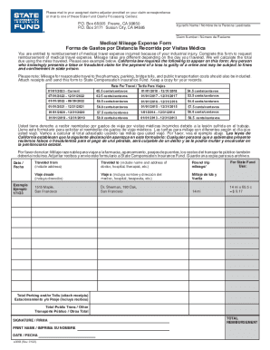 Completable En línea 26 Printable Medical Mileage Expense Form ...