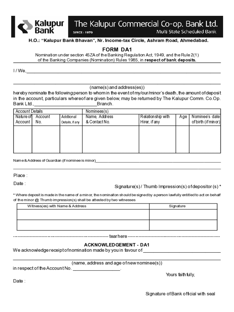 Form Da1 - Fill Online, Printable, Fillable, Blank | pdfFiller