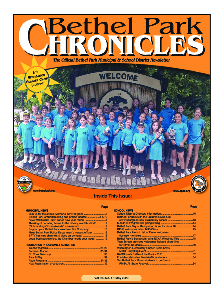 Fillable Online Municipal Council and Mayor Bethel Park Fax Email