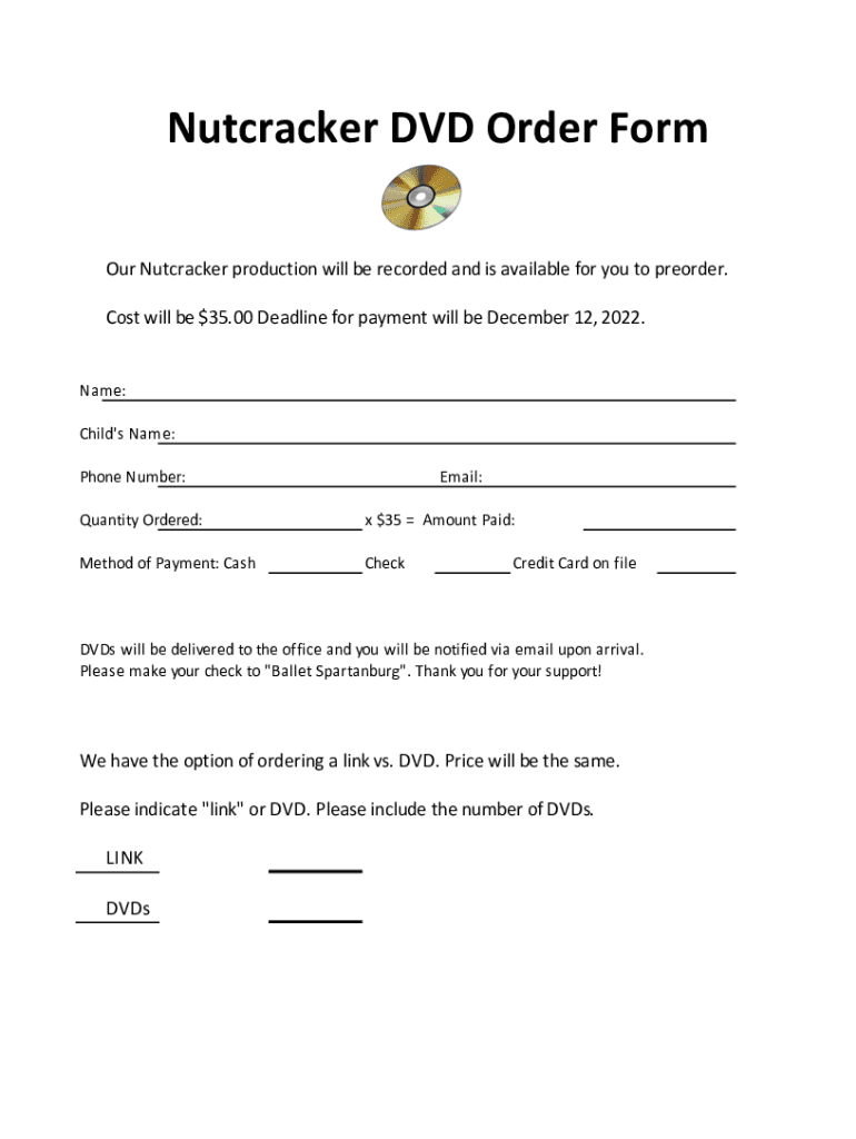 Fillable Online The Nutcracker in Kansas City KC Ballet Official