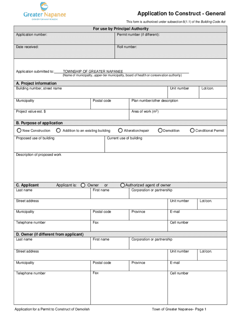 Fillable Online Seasonal Dwelling Building Permit Information Guide