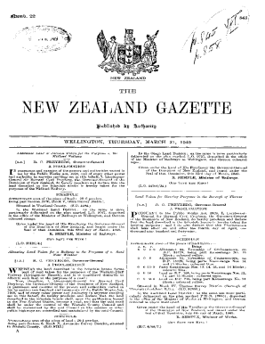 zealand . gazette