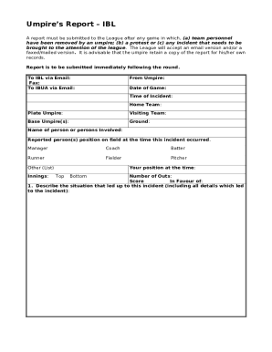 Team Captains &amp;amp; Umpire Reports (League) - Play-Cricket