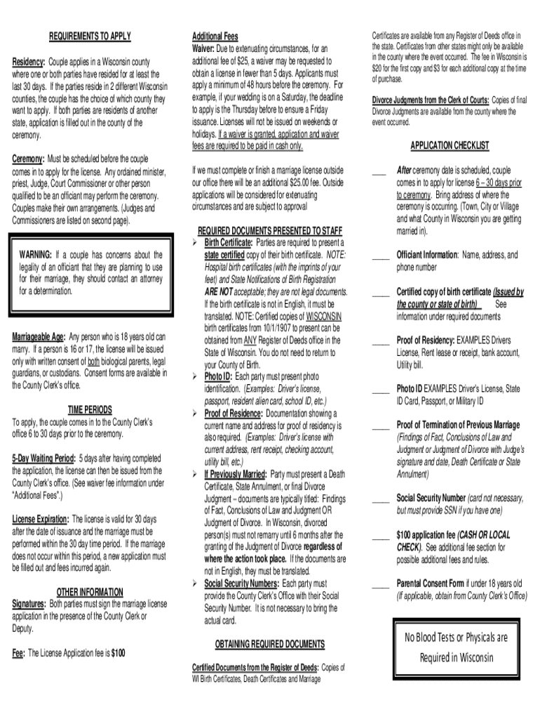 Fillable Online Basic Divorce Residency Requirements in Your State Fax