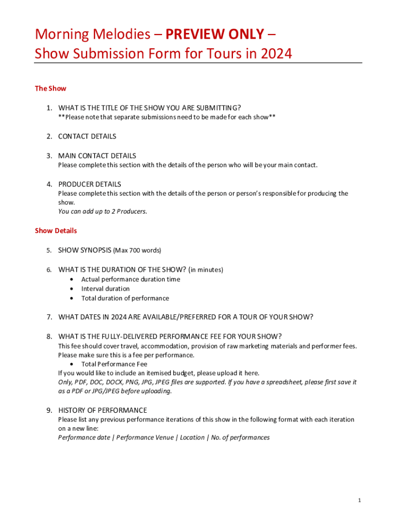 Form preview