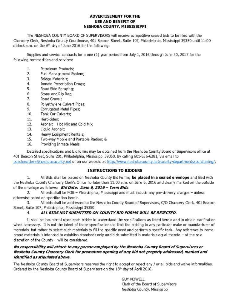 Fillable Online srm magic ms Neshoba County Chancery Clerk candidate