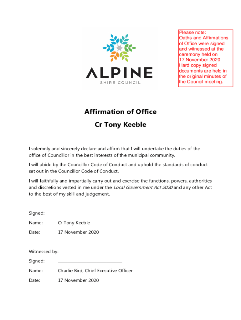 Fillable Online The Oath or Solemn Affirmation of Allegiance Fax Email