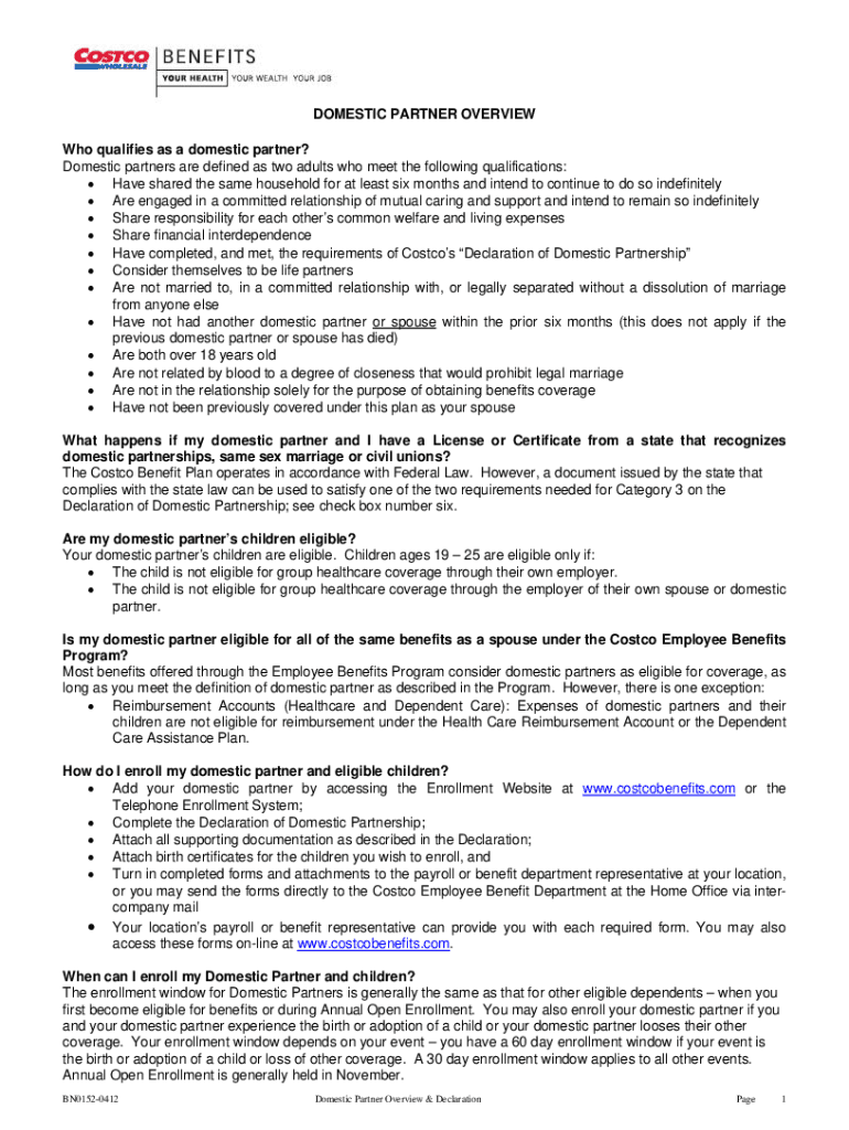 Domestic Partner BenefitsNew Mexico State University Preview on Page 1