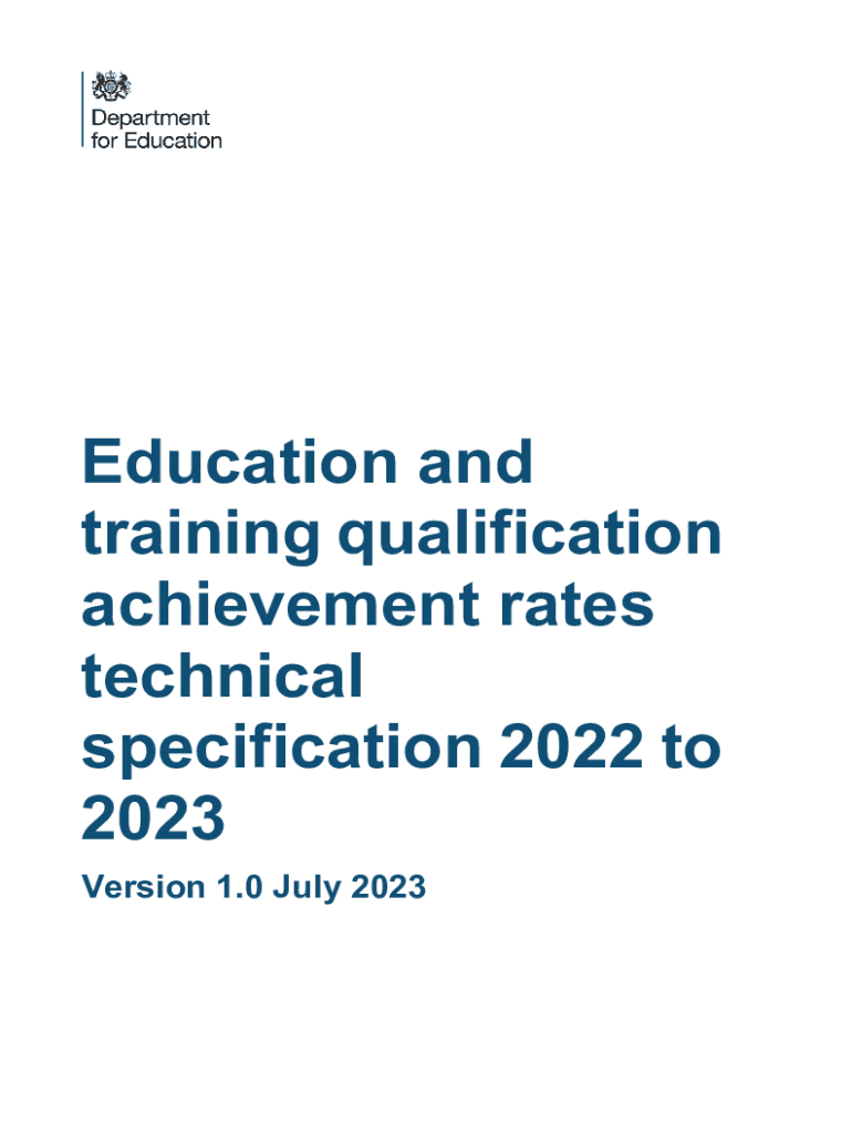 Fillable Online Qualification achievement rates and minimum standards Fax Email Print pdfFiller