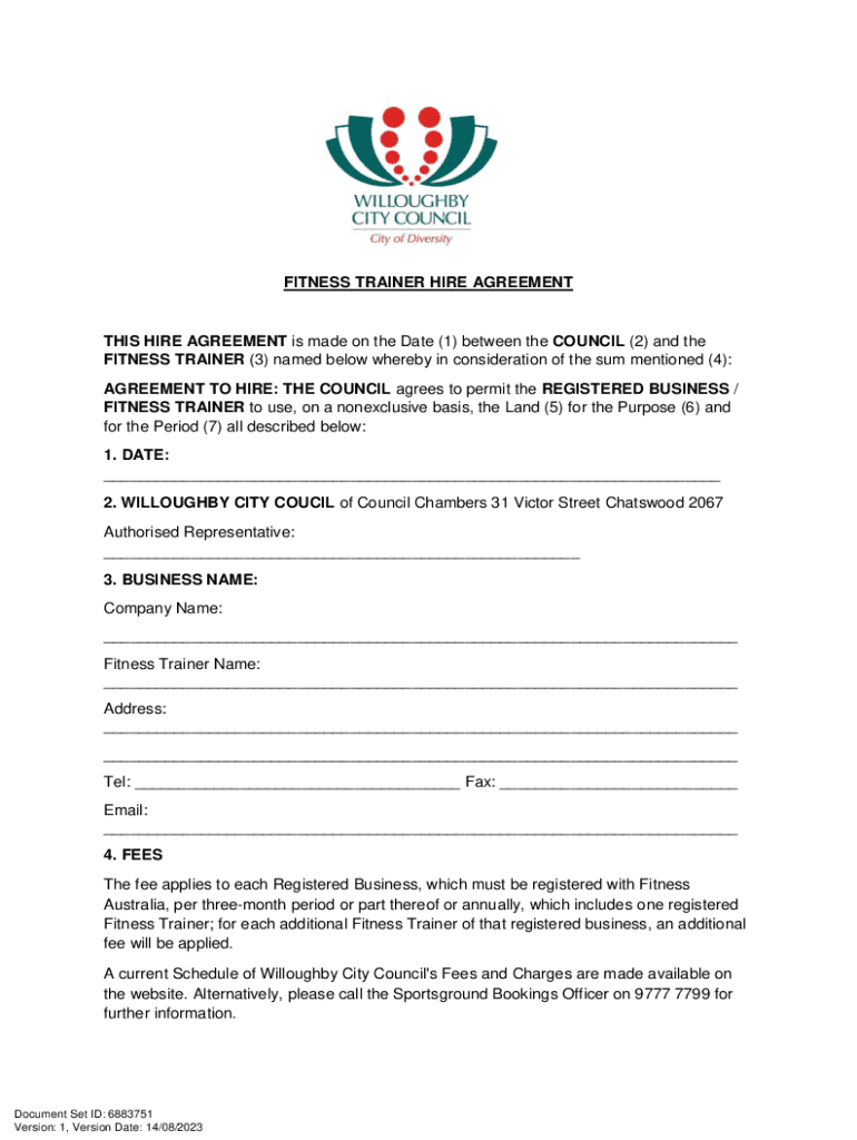 Image 10 for Personal Trainer Agreement Template