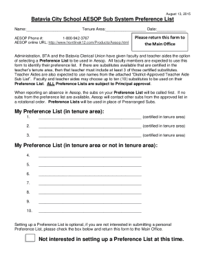 Form preview