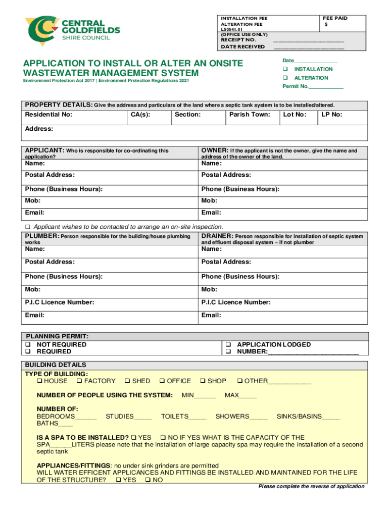 Fillable Online Onsite Wastewater Treatment Systems Manual Fax